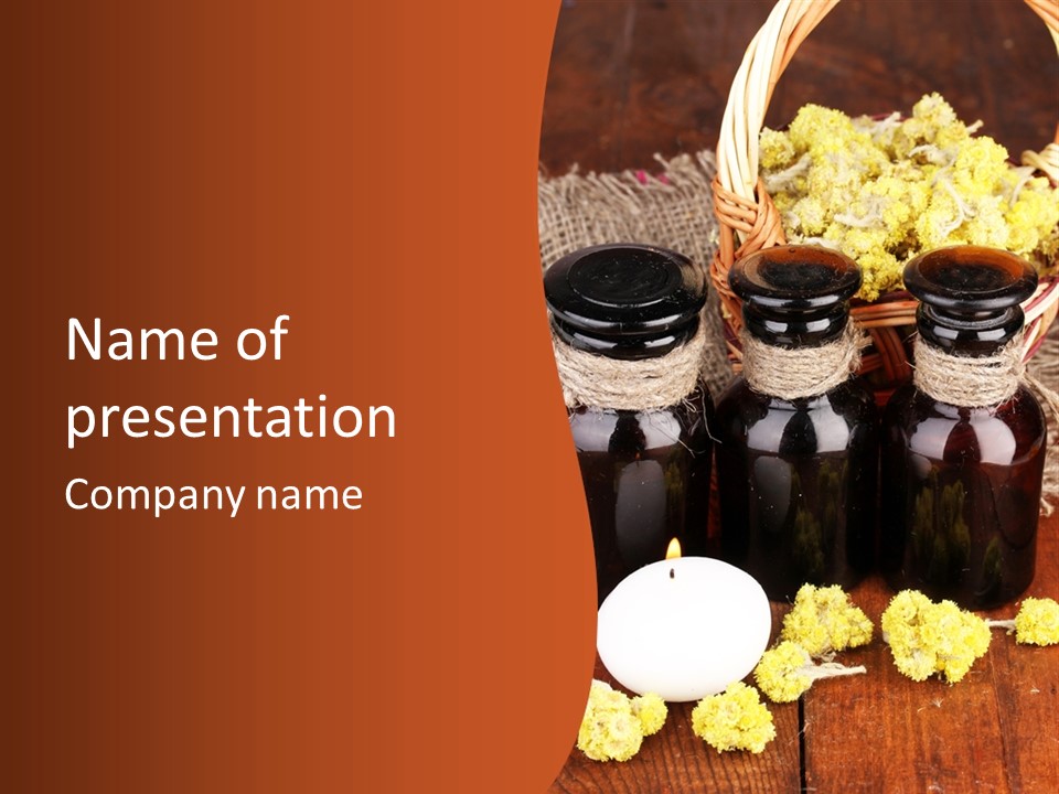 Leaves Healthy Aromatic PowerPoint Template