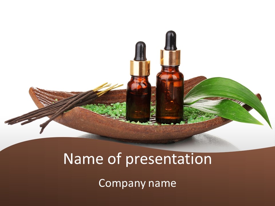 Fragrance Health Isolated PowerPoint Template