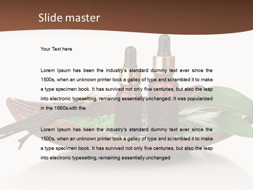 Fragrance Health Isolated PowerPoint Template