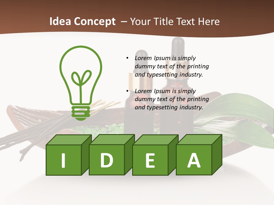 Fragrance Health Isolated PowerPoint Template