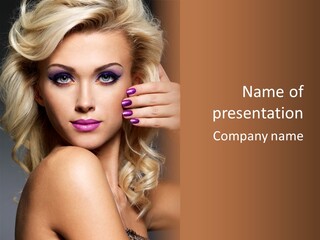 Female Bright Contrast PowerPoint Template