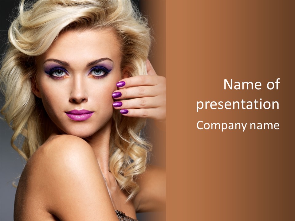 Female Bright Contrast PowerPoint Template