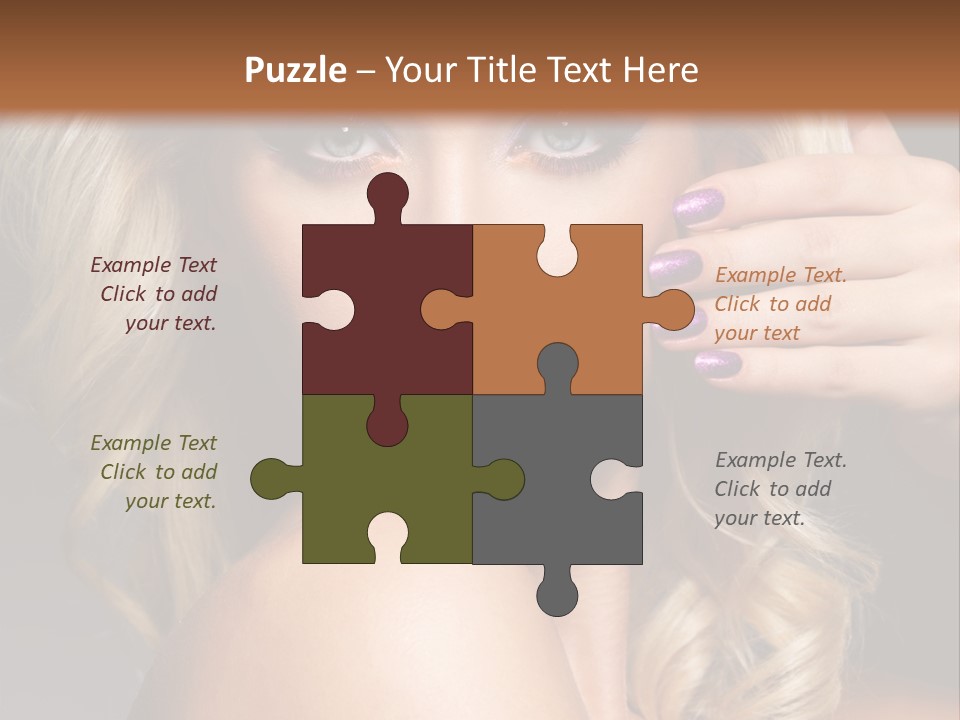 Female Bright Contrast PowerPoint Template