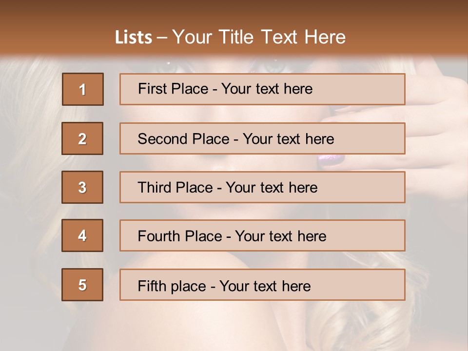Female Bright Contrast PowerPoint Template