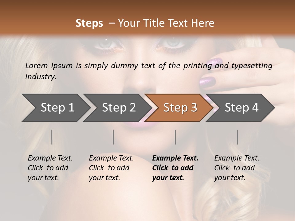 Female Bright Contrast PowerPoint Template
