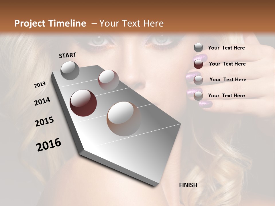 Female Bright Contrast PowerPoint Template