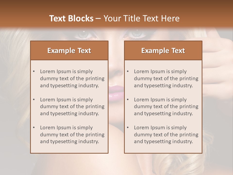 Female Bright Contrast PowerPoint Template