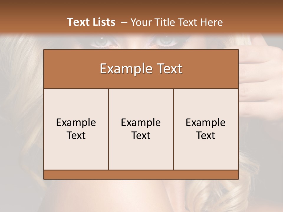 Female Bright Contrast PowerPoint Template