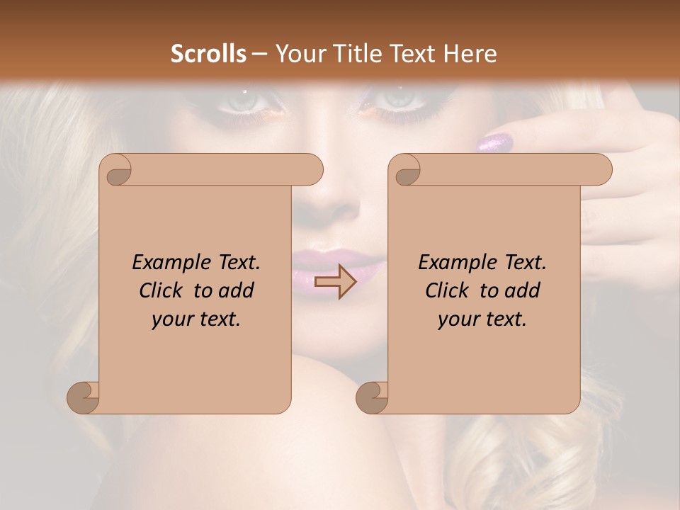 Female Bright Contrast PowerPoint Template