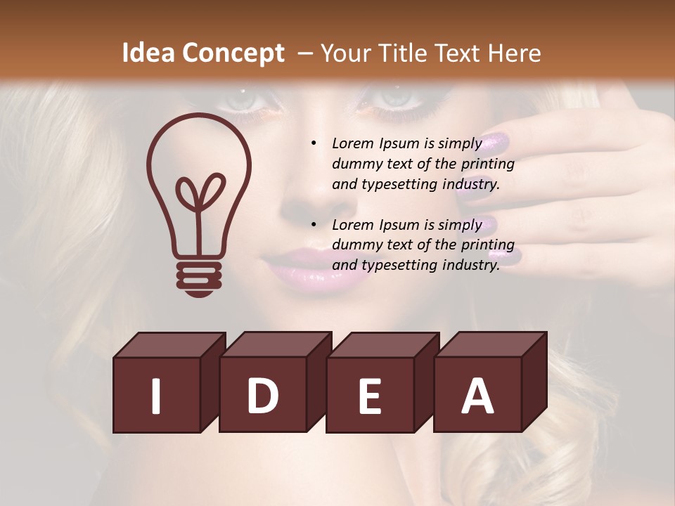 Female Bright Contrast PowerPoint Template