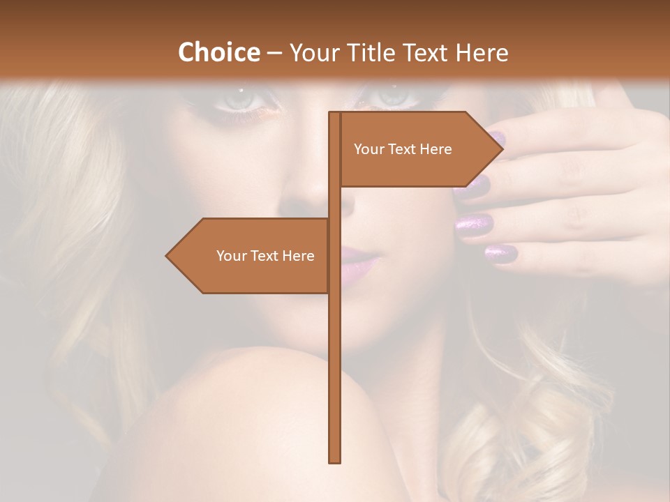 Female Bright Contrast PowerPoint Template