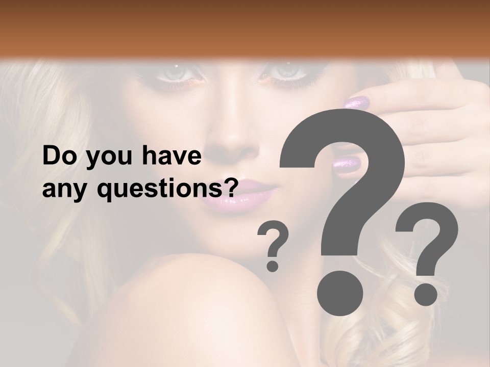 Female Bright Contrast PowerPoint Template