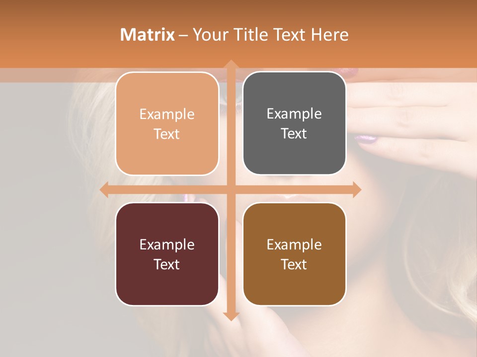 Girl Female Beautiful PowerPoint Template