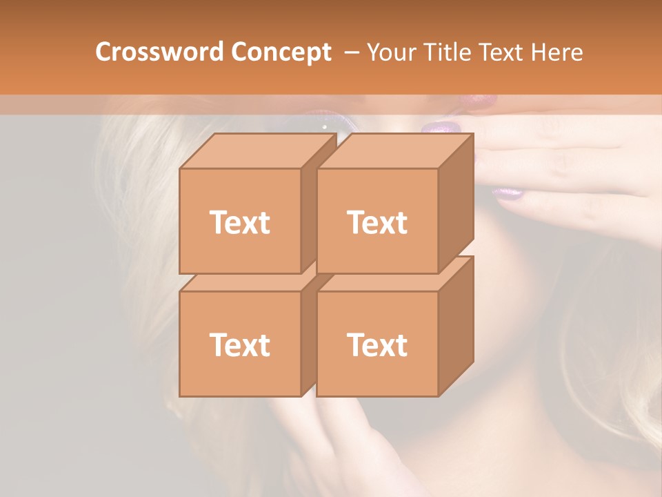 Girl Female Beautiful PowerPoint Template