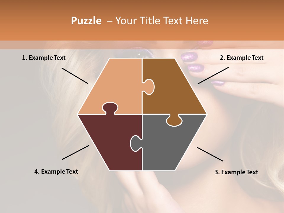 Girl Female Beautiful PowerPoint Template