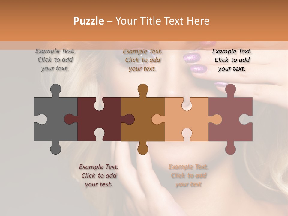 Girl Female Beautiful PowerPoint Template