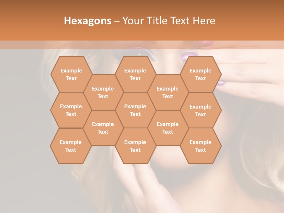 Girl Female Beautiful PowerPoint Template