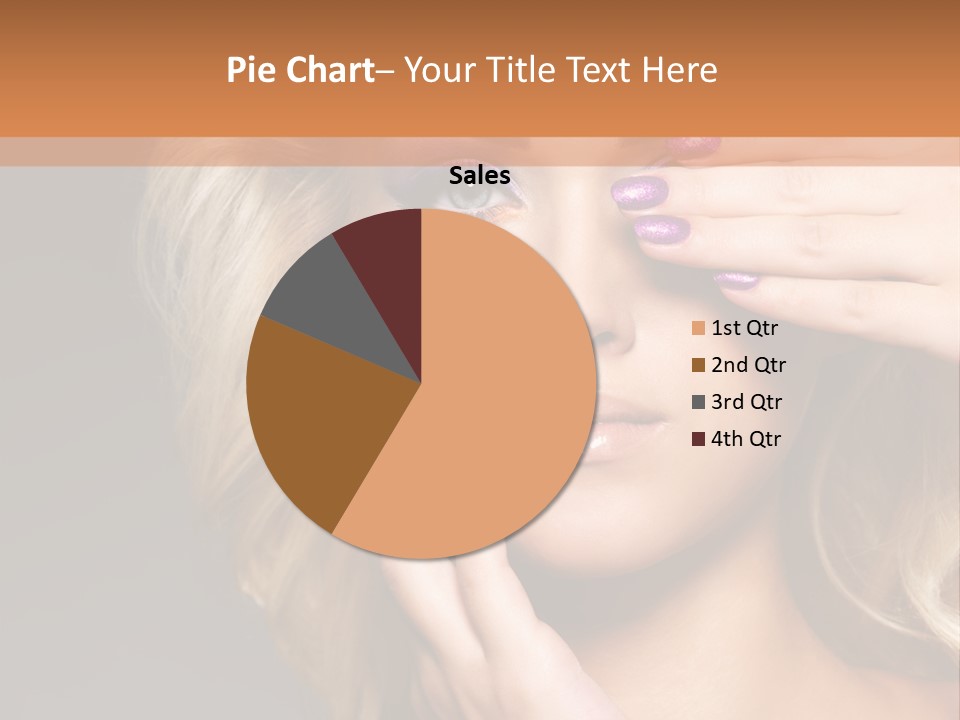 Girl Female Beautiful PowerPoint Template