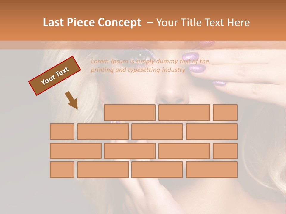 Girl Female Beautiful PowerPoint Template