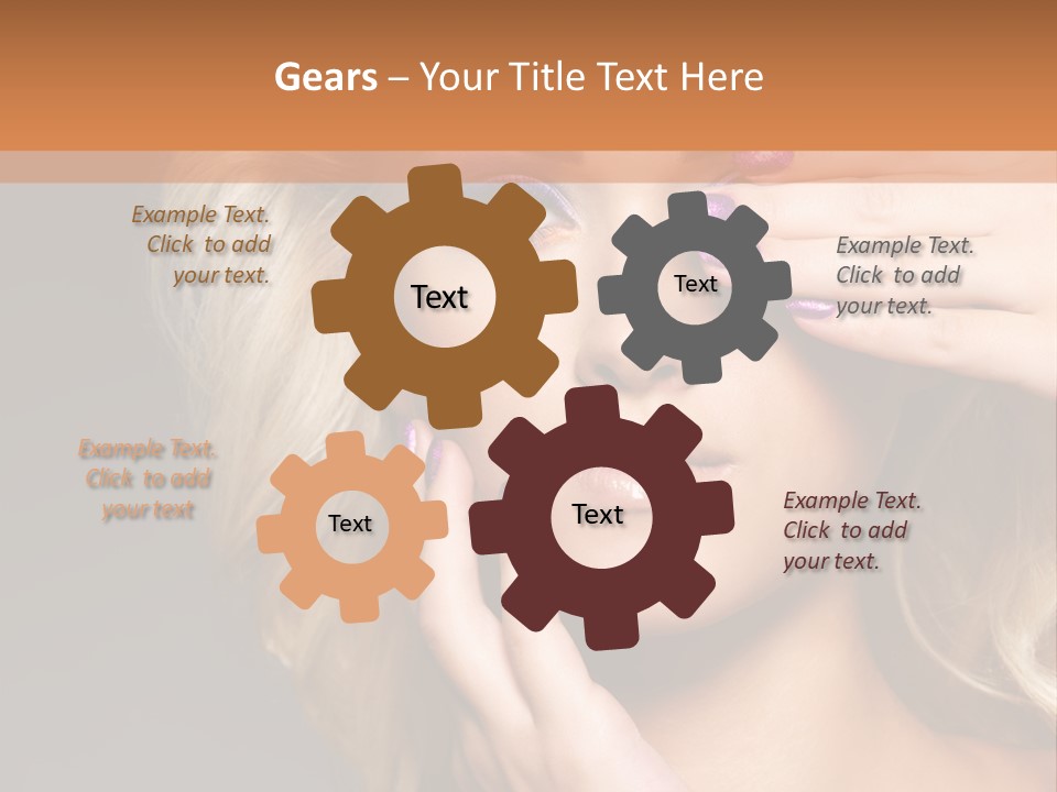 Girl Female Beautiful PowerPoint Template