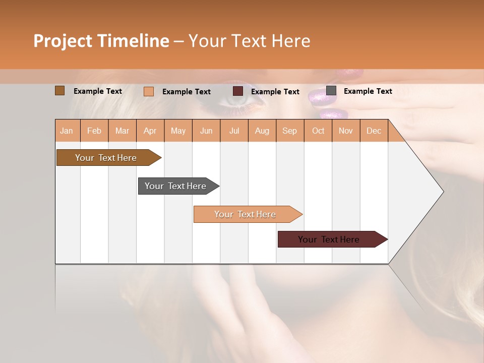 Girl Female Beautiful PowerPoint Template