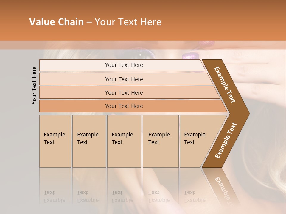 Girl Female Beautiful PowerPoint Template