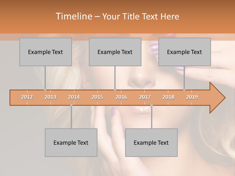 Girl Female Beautiful PowerPoint Template