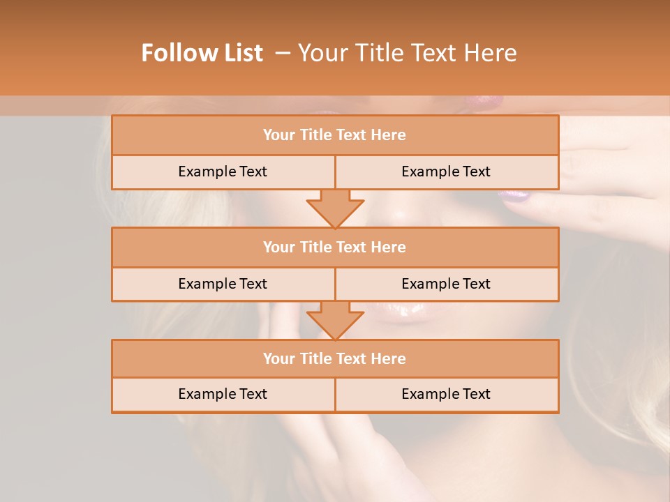 Girl Female Beautiful PowerPoint Template