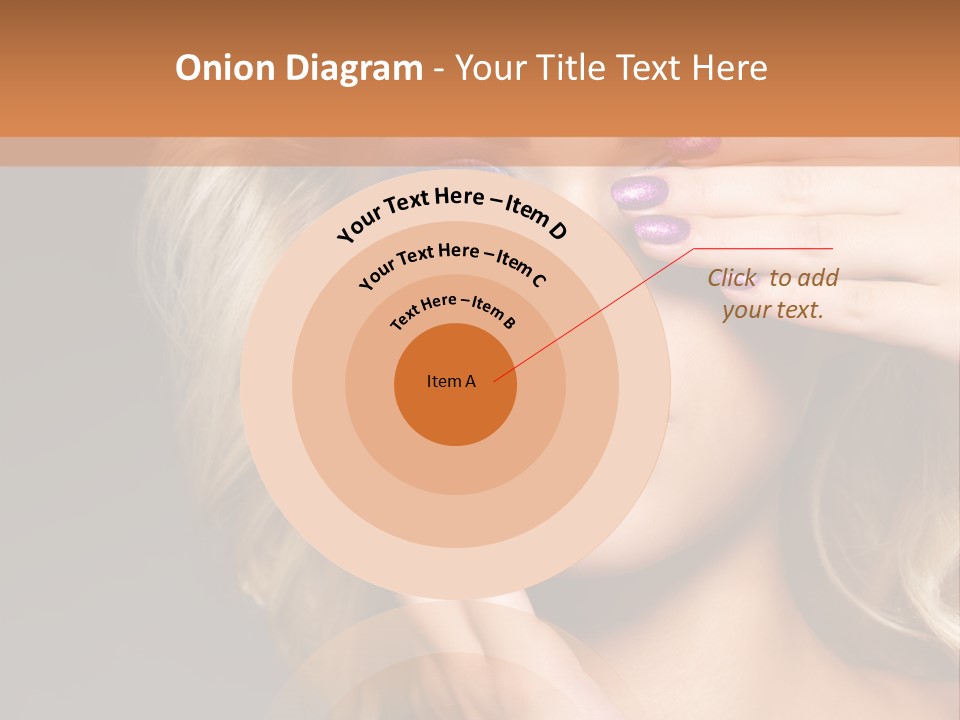 Girl Female Beautiful PowerPoint Template