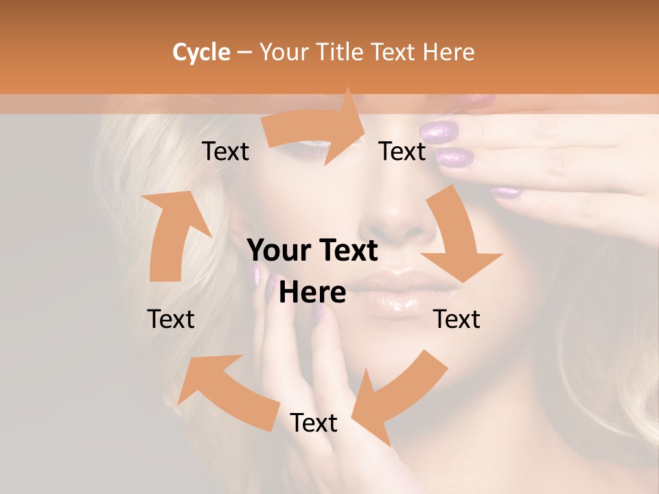 Girl Female Beautiful PowerPoint Template