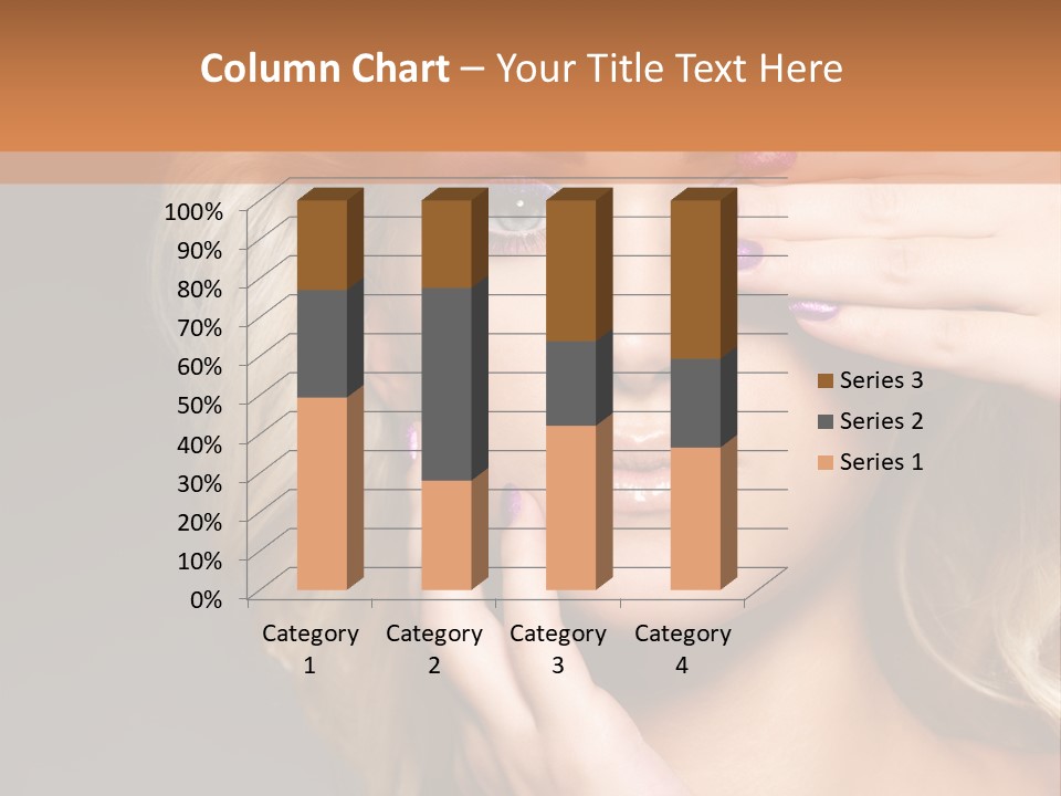 Girl Female Beautiful PowerPoint Template