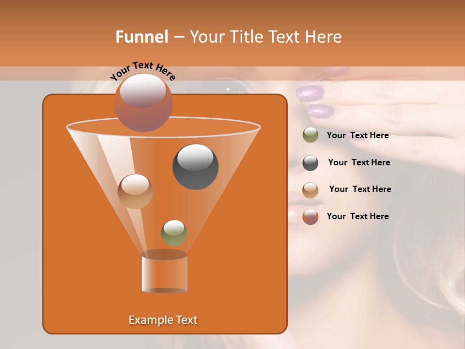 Girl Female Beautiful PowerPoint Template