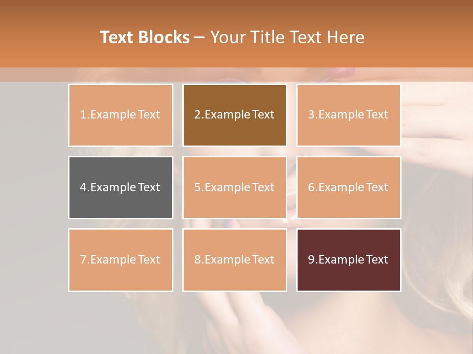 Girl Female Beautiful PowerPoint Template