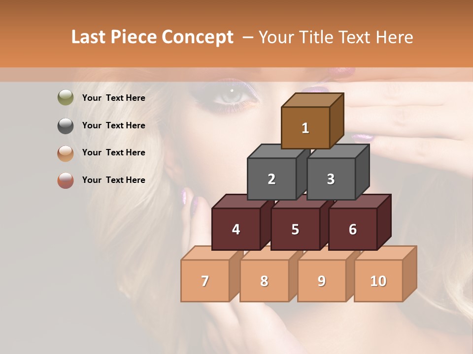 Girl Female Beautiful PowerPoint Template