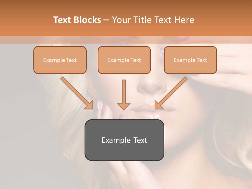 Girl Female Beautiful PowerPoint Template