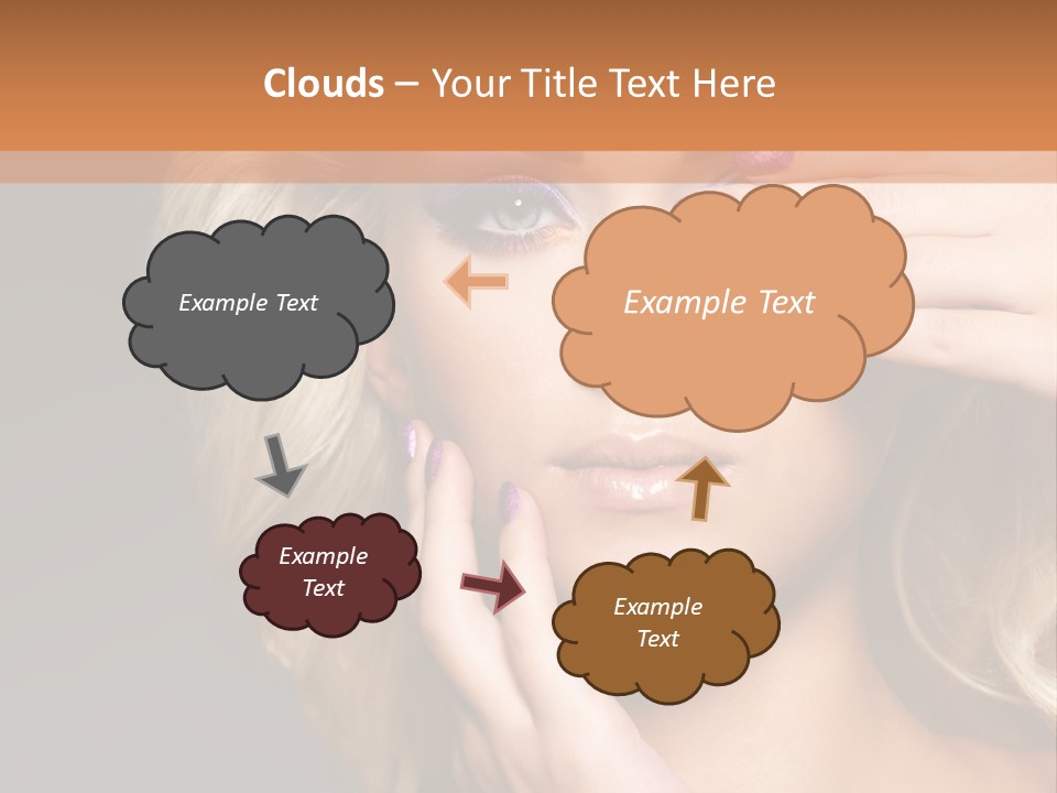 Girl Female Beautiful PowerPoint Template