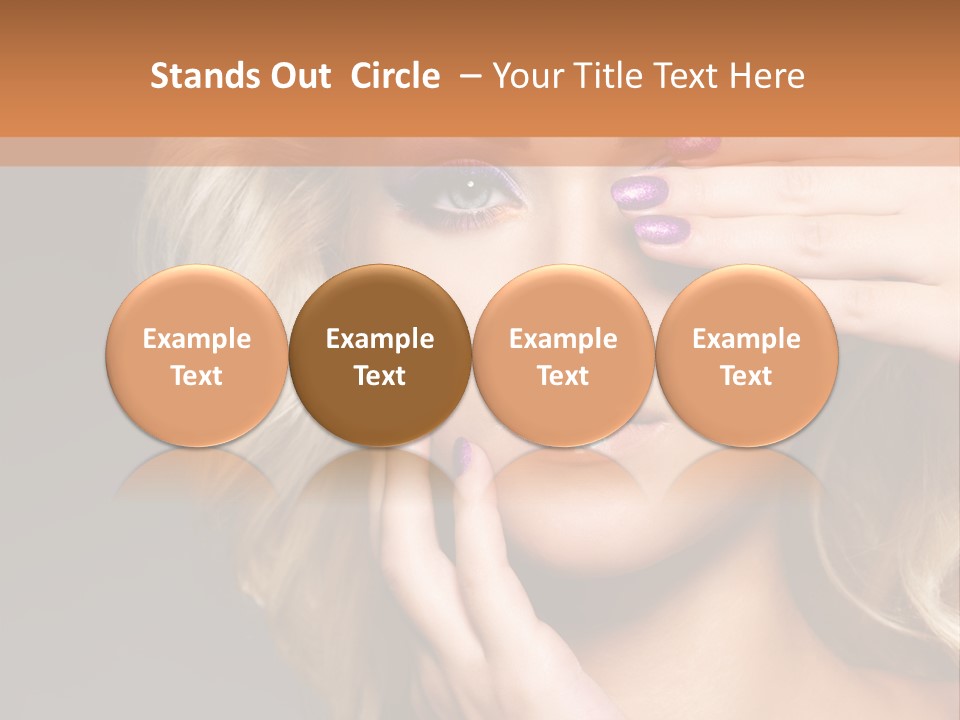 Girl Female Beautiful PowerPoint Template