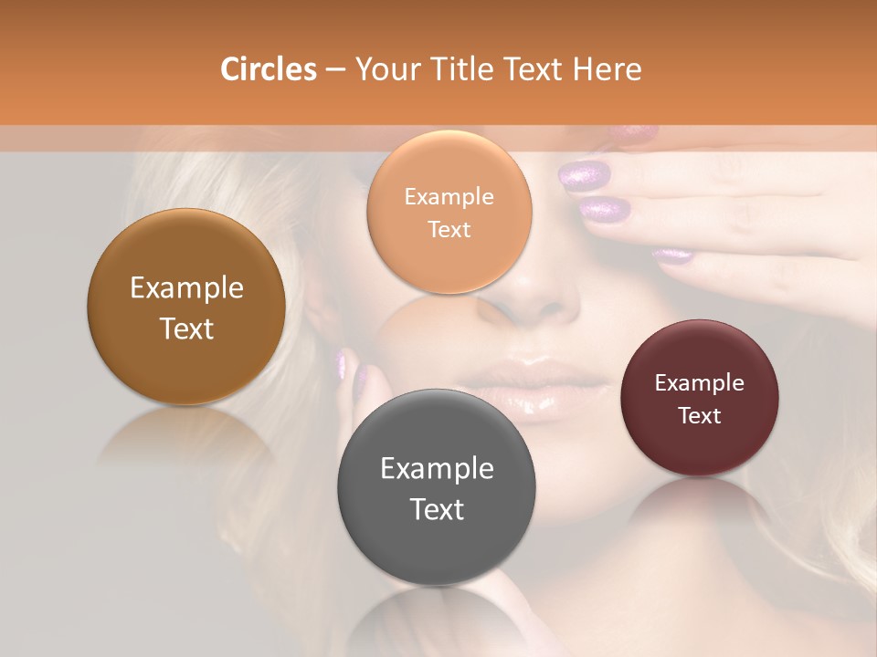 Girl Female Beautiful PowerPoint Template