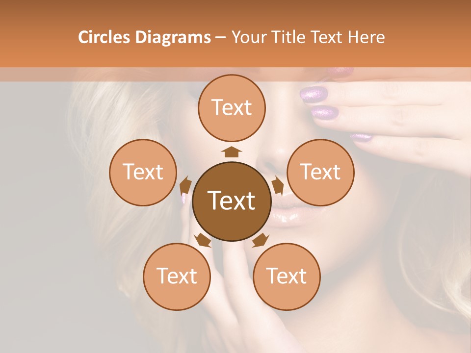 Girl Female Beautiful PowerPoint Template