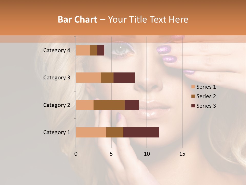 Girl Female Beautiful PowerPoint Template