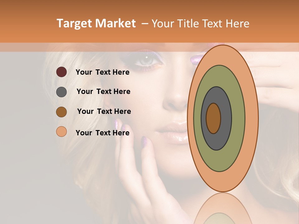 Girl Female Beautiful PowerPoint Template