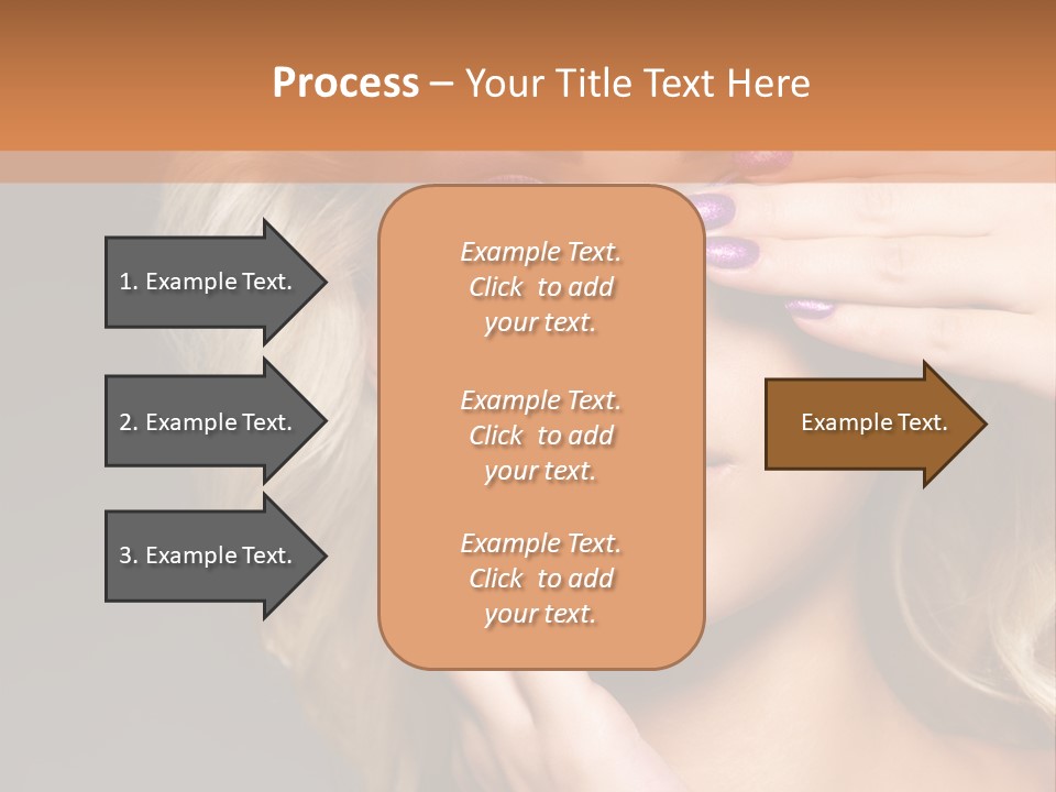 Girl Female Beautiful PowerPoint Template