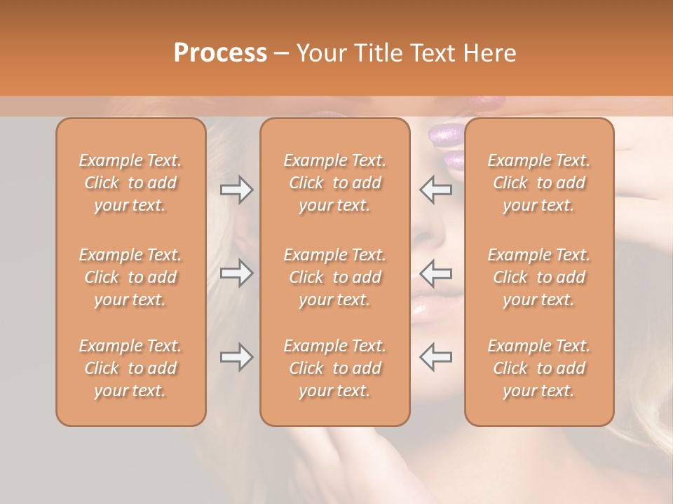Girl Female Beautiful PowerPoint Template