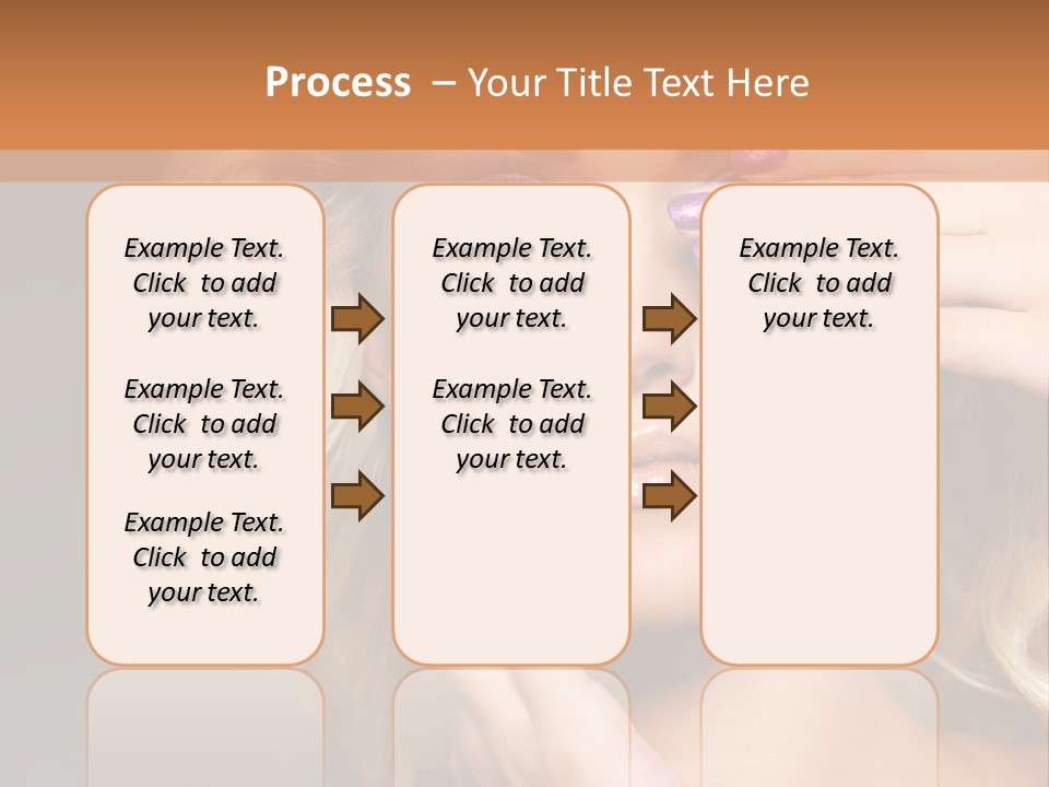 Girl Female Beautiful PowerPoint Template