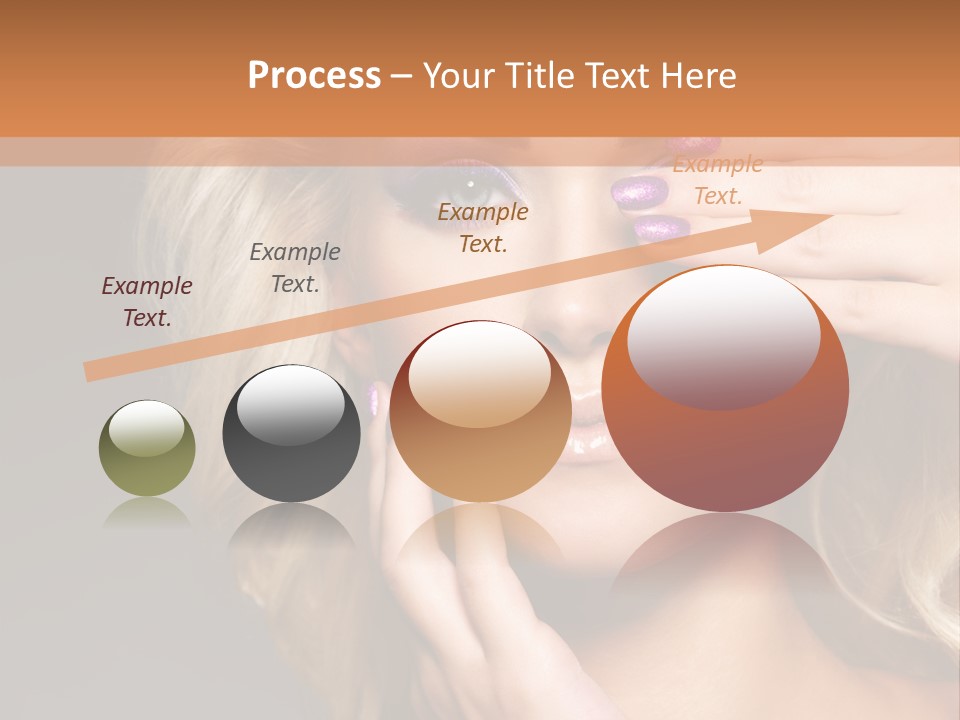 Girl Female Beautiful PowerPoint Template