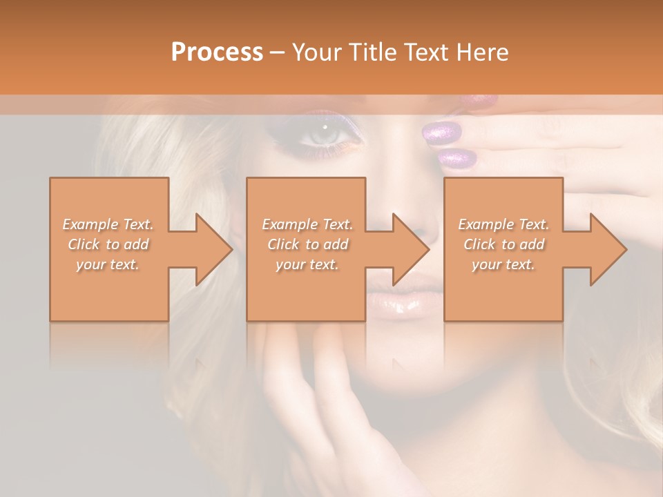 Girl Female Beautiful PowerPoint Template