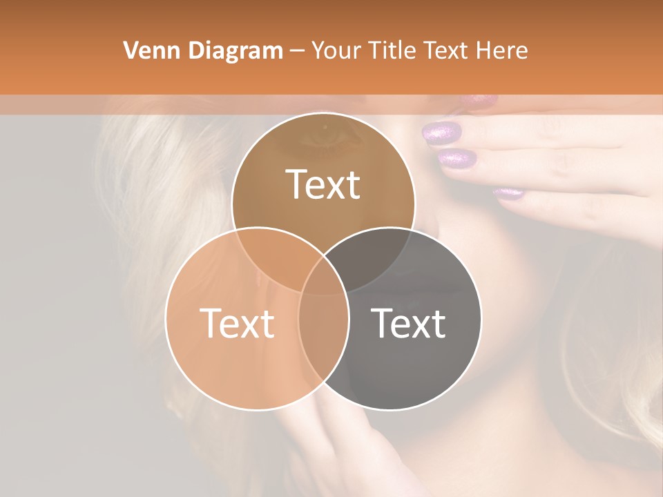 Girl Female Beautiful PowerPoint Template