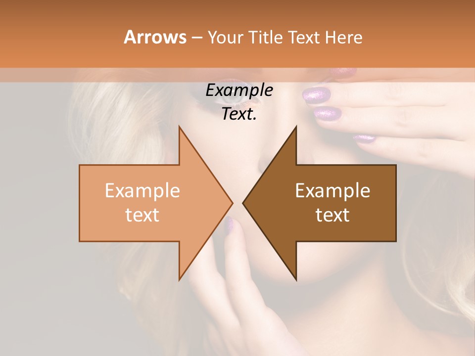 Girl Female Beautiful PowerPoint Template