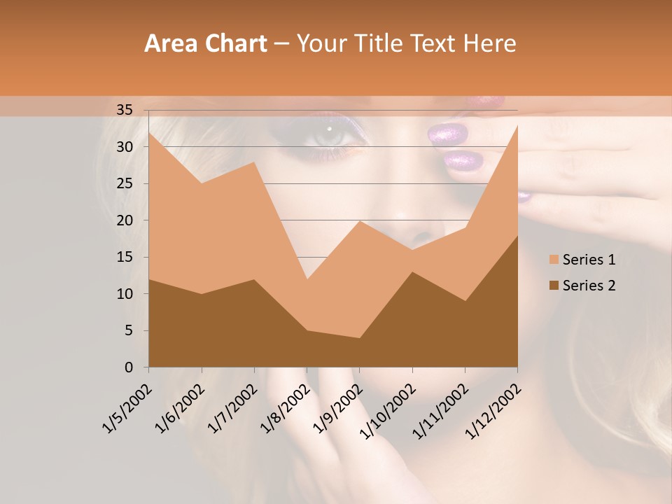 Girl Female Beautiful PowerPoint Template