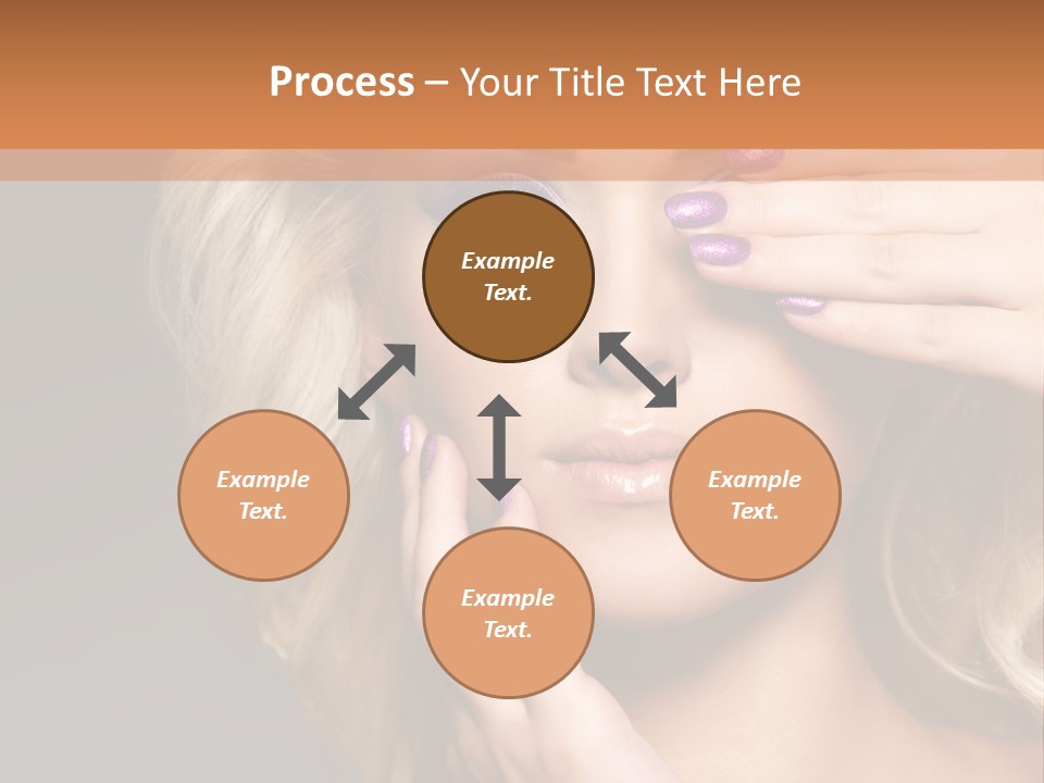 Girl Female Beautiful PowerPoint Template
